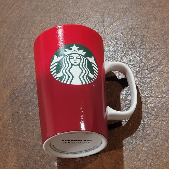 Starbucks 2015 Red Ombre Gradient Mermaid Ceramic Coffee Tea Mug Cup 16 oz - Picture 6 of 8